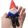Charming Sitting Gnome Figurine with Dangling Legs – Festive Holiday Shelf Decor for Home or Office – 3D Printed in Canada — 3D Printed Collectible by 3DCentral