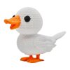 Knitted Goose Figurine – Cozy Faux-Stitched Bird Sculpture with Orange Beak and Feet – 3D Printed in Canada — 3D Printed Collectible by 3DCentral