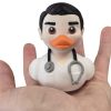 Male Doctor Duck Figurine – Funny Medical Duck Collectible in Lab Coat with Stethoscope for Desk Decor & Gag Gifts – 3D Printed in Canada — 3D Printed Collectible by 3DCentral