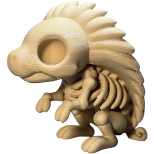 Chibi Skeleton Hedgehog Figurine