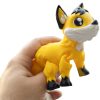 Adorable Articulated Fox Figurine – Poseable Yellow Woodland Creature Desk Companion for Teens & Adults – 3D Printed in Canada — 3D Printed Collectible by 3DCentral