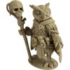 The Necromancer Owl Figurine – Dark Fantasy Owl with Skull Staff & Ritual Cloak – Owls & Dragons Collection – Paintable Display Miniature – 3D Printed in Canada — 3D Printed Collectible by 3DCentral