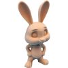 Young Cartoon Rabbit Figurine – Blank 3D Printed Bunny Model for Painting & Display – 3D Printed in Canada — 3D Printed Collectible by 3DCentral