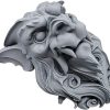 Gothic Gargoyle Wall Sculpture – Fierce Medieval Stone Guardian Face for Home or Garden Décor – Indoor/Outdoor Gothic Wall Art Accent – 3D Printed in Canada — 3D Printed Collectible by 3DCentral