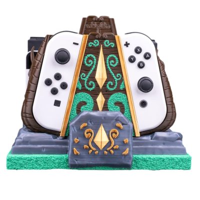 Mossy Shrine Dock Cover & Controller Holder – Fantasy Temple-Themed Organizer for Switch Console & Controller – 3D Printed in Canada — 3D Printed Collectible by 3DCentral