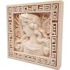 Marble Carved Goddess Fresco – Ornate 3D Printed Wall Panel with Mythical Female Relief and Framed Border, Support-Free Print – 3D Printed in Canada — 3D Printed Collectible by 3DCentral