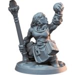 Female Dwarf Arcane Mage Miniature