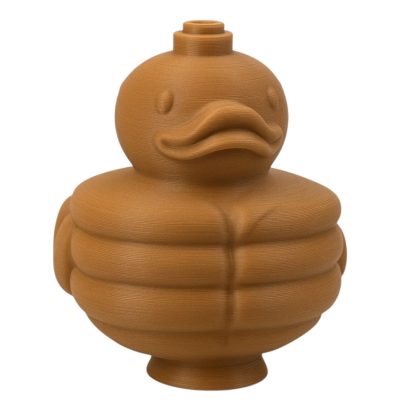 Pancake Duck Figurine – Funny Muscular Duck Collectible Statue for Desk, Shelf or Gag Gift – Quirky Flexing Duck Ornament – 3D Printed in Canada — 3D Printed Collectible by 3DCentral