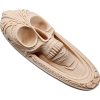 Death Mask – Elongated Skull Wall Sculpture with Tribal Carving Aesthetic, Macabre and Mystical Decor Piece, No Supports Needed – 3D Printed in Canada — 3D Printed Collectible by 3DCentral