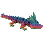 Baby Articulated Crystal Dragon Figurine – Fantasy Desk Collectible