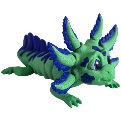 Articulated Axolotl Figurine – Flexible Fidget Desk Toy for Teens & Adults – Stress Relief Poseable Axolotl Collectible – 3D Printed in Canada — 3D Printed Collectible by 3DCentral