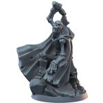 Skeleton Flail-Wielding Undead Warrior Miniature