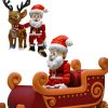 Articulated Santa Claus with Sleigh & Reindeer – Christmas Figurine Set for DIY Painting & Display – Poseable Holiday Decoration – 3D Printed in Canada — 3D Printed Collectible by 3DCentral