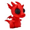 Knitted Dragon Figurine – Cozy Textured Mythical Creature Sculpture for Fantasy Shelf Decor – 3D Printed in Canada — 3D Printed Collectible by 3DCentral