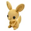 Knitted Kangaroo Figurine – Faux-Yarn Marsupial Sculpture with Big Ears and Cozy Texture – 3D Printed in Canada — 3D Printed Collectible by 3DCentral