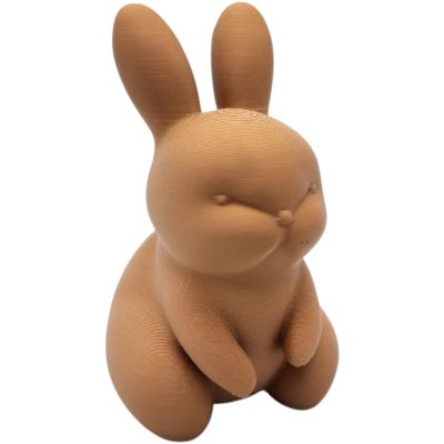 Chubby Bunny Figurine – Cute Minimalist Rabbit Sculpture for Easter Decor, Tiered Trays & Collectibles – 3D Printed in Canada — 3D Printed Collectible by 3DCentral