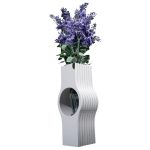Nallo Vase – Modern Sculptural Flower Holder with Curved Hollow Centerpiece for Home, Office or Shelf Decor