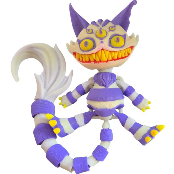 Chat horreur articulé Twisty à yeux multiples