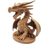 Big Mouth Dragon on Pedestal | 3DCentral