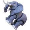 Cute Articulated Elephant Figurine – Movable 3D Printed Animal Toy for Desk Decor, Decorative Display & Collectors – 3D Printed in Canada — 3D Printed Collectible by 3DCentral