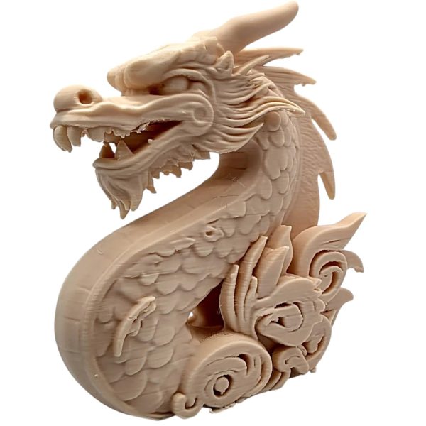 Cloud Dragon Figurine – Carved Wood-Style Mythical Serpent Sculpture for Shelf, Desk, or Altar – Eastern Dragon Aesthetic for Fantasy Decor — possible Mystery Box item