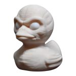 Skinned Creature Duck Figurine – Horror Collectible for Creepy Decor, Halloween & Sci-Fi Fans