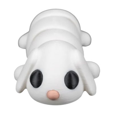 5-Pack Bunny in Field Nest – Articulated Fidget Bunny Rabbit Toy for Stress Relief & Desk Play, Cute White Pet Sensory Gift for Teens & Adults – 3D Printed in Canada — 3D Printed Collectible by 3DCentral