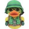 Soldier Duck Figurine with Helmet, Dog Tags & Gear – Military-Themed Collectible Duck Sculpture for Shelf or Desk – 3D Printed in Canada — 3D Printed Collectible by 3DCentral