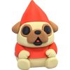 Pug Gnome Figurine – Adorable Dog Garden Gnome Decor for Desk, Shelf or Display – Collectible Pug Statue Gift for Dog Lovers – 3D Printed in Canada — 3D Printed Collectible by 3DCentral