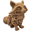 Wood Carved-Style Raccoon Figurine – Cute 3D Printed Forest Animal Sculpture for Rustic Shelf Decor, Nature Collectors & Gift Displays – 3D Printed in Canada — 3D Printed Collectible by 3DCentral
