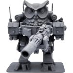 Owl Mechwarrior Figurine – 3D Printed Armored Owl Robot Statue for Sci-Fi Shelf Display, Tabletop Games, or Collector Gifts