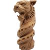 Twisted Tiger Totem – Ferocious Spiral Tiger Figurine with Tribal Base and Coiled Energy Flow – 3D Printed in Canada — 3D Printed Collectible by 3DCentral