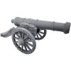 Cannon Miniature – Historical Artillery Figurine for Dioramas, Tabletop War Games, or Display – Classic Wheeled Cannon Prop – 3D Printed in Canada — 3D Printed Collectible by 3DCentral