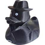 Shadow Detective Duck – Noir Duck for 4x4 Ducking & Cruise Hiding – Gothic Car Dashboard Figurine – Mystery Collectible