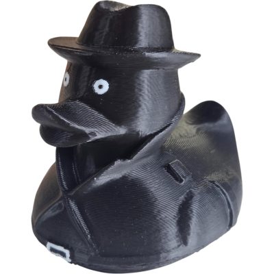 Shadow Detective Duck – Noir Duck for 4x4 Ducking & Cruise Hiding – Gothic Car Dashboard Figurine – Mystery Collectible – 3D Printed in Canada — 3D Printed Collectible by 3DCentral