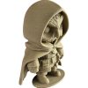 The Monk Owl Figurine – Hooded Fantasy Owl with Robe & Belt Pouches – Owls & Dragons Collection – Paintable Display Miniature – 3D Printed in Canada — 3D Printed Collectible by 3DCentral