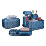 Bain de Luxe Quilted Bathroom Organizer Set