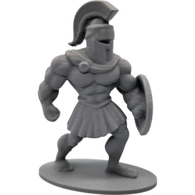 Muscular Warrior Fighter Miniature – Shielded Ancient Soldier for Tabletop RPGs, Dioramas & Fantasy Displays – 3D Printed in Canada — 3D Printed Collectible by 3DCentral