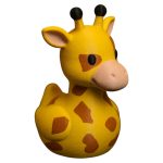 Safari Giraffe Duck Figurine – Funny Long-Necked Animal Collectible for Shelf Decor, Gag Gifts & Wildlife Displays