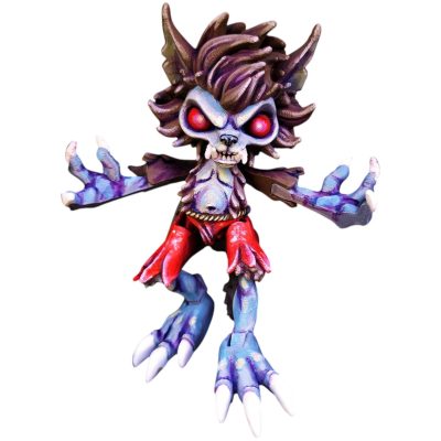 Articulated Werewolf Figurine – Poseable Horror Monster Collectible for Teens & Adults – Stylized Gothic Shelf Decor & Desk Toy – 3D Printed in Canada — 3D Printed Collectible by 3DCentral