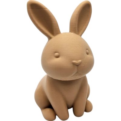 Heart-Nose Bunny Figurine – Cute Minimalist Rabbit Sculpture for Easter, Tiered Trays & Collectors – 3D Printed in Canada — 3D Printed Collectible by 3DCentral