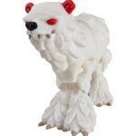 Twisty Polar Bear – Articulated Fantasy Ice Beast with Vibrant Claws, Poseable Limbs & Fierce Expression, Mythical Creature Figurine – 3D Printed in Canada — 3D Printed Collectible by 3DCentral