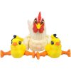 Articulated Hen and Chicks Figurine Set – Poseable 3D Printed Farm Animal Models – Print-in-Place Chicken and Baby Birds for Shelf Display or Collecting – 3D Printed in Canada — 3D Printed Collectible by 3DCentral