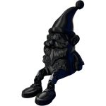 Jolly Shelf Sitter Gnome – Articulated Scandinavian-Inspired Holiday Gnome Figurine for Mantel or Desk