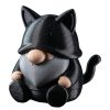 Black Cat Gnome Figurine — 3D Printed Gnomes by 3DCentral