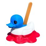 Melting Duck Pop Figurine – Quirky Rubber Duck Popsicle Collectible – Funny Summer Décor & Novelty Gift