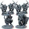 Archer Warband – Set of 6 Fantasy Bowmen Miniatures for Tabletop Battles, RPG Campaigns & Painting – 3D Printed in Canada — 3D Printed Collectible by 3DCentral