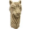 Tiger Totem – Spiritual Tribal Tiger Bust Sculpture with Geometric Pattern Base – 3D Printed in Canada — 3D Printed Collectible by 3DCentral