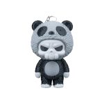 Skubbies – Babuu Panda Skeleton Mini Figurine Collectible, 2" – Pack of 5 with Keychain Ring Connector – Cute Backpack & Purse Accessory for Teens & Adults – 3D Printed in Canada — 3D Printed Collectible by 3DCentral