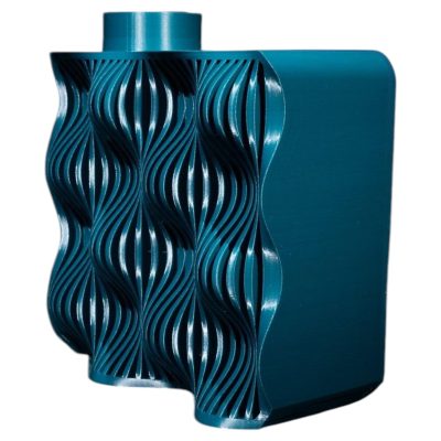 Kamsowave Vase – Modern 3D Printed Decorative Flower Holder for Home or Office – Sculptural Wave Design – 3D Printed in Canada — 3D Printed Collectible by 3DCentral